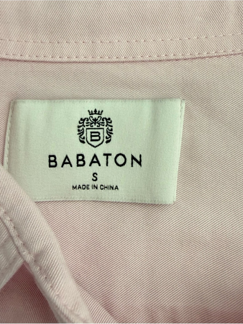Aritzia Babaton Pink Utility Button Down Shirt size S - Picture 9 of 12